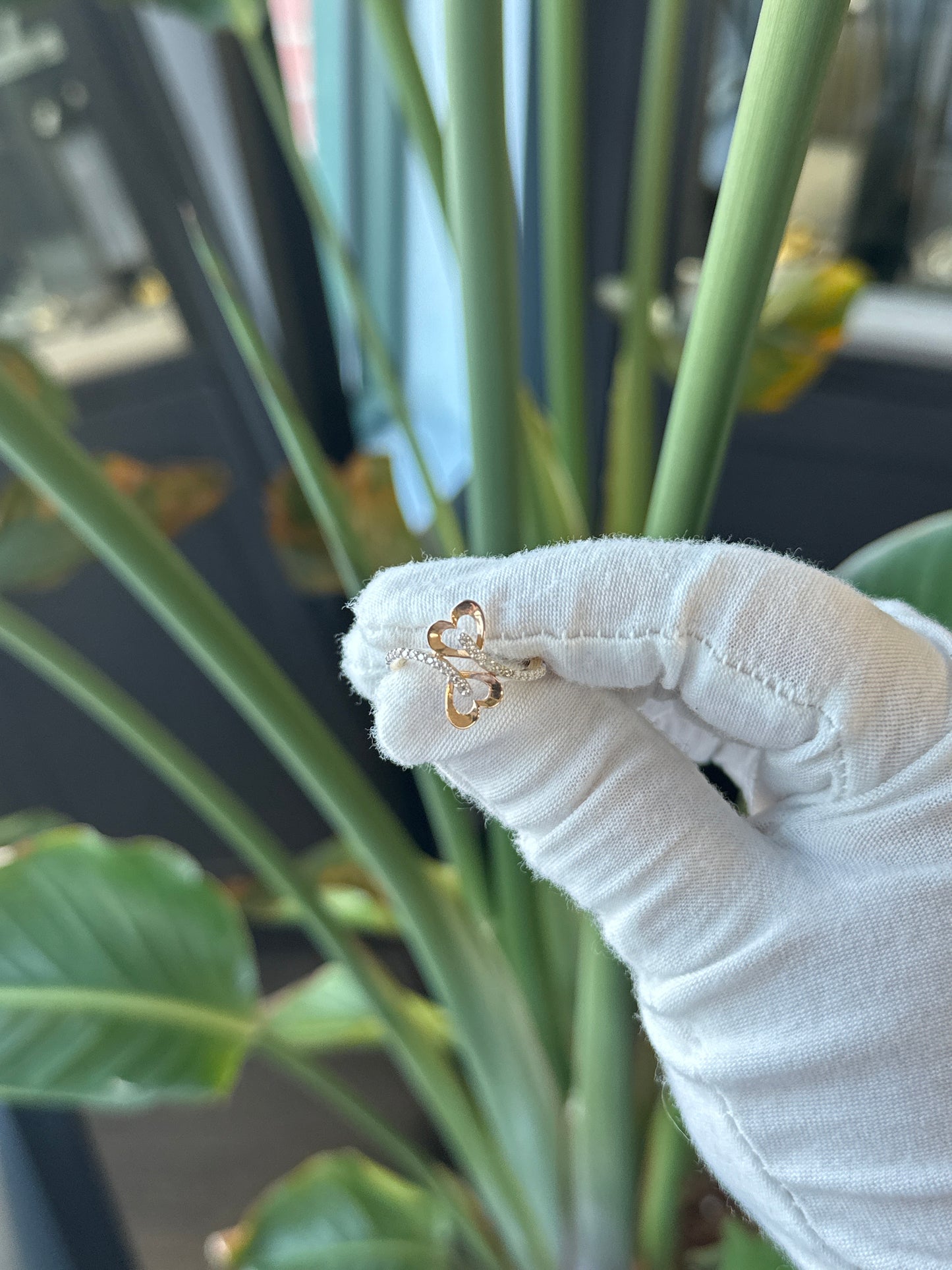 14k Two Tone Gold Heart Ring - General Design Jewelers