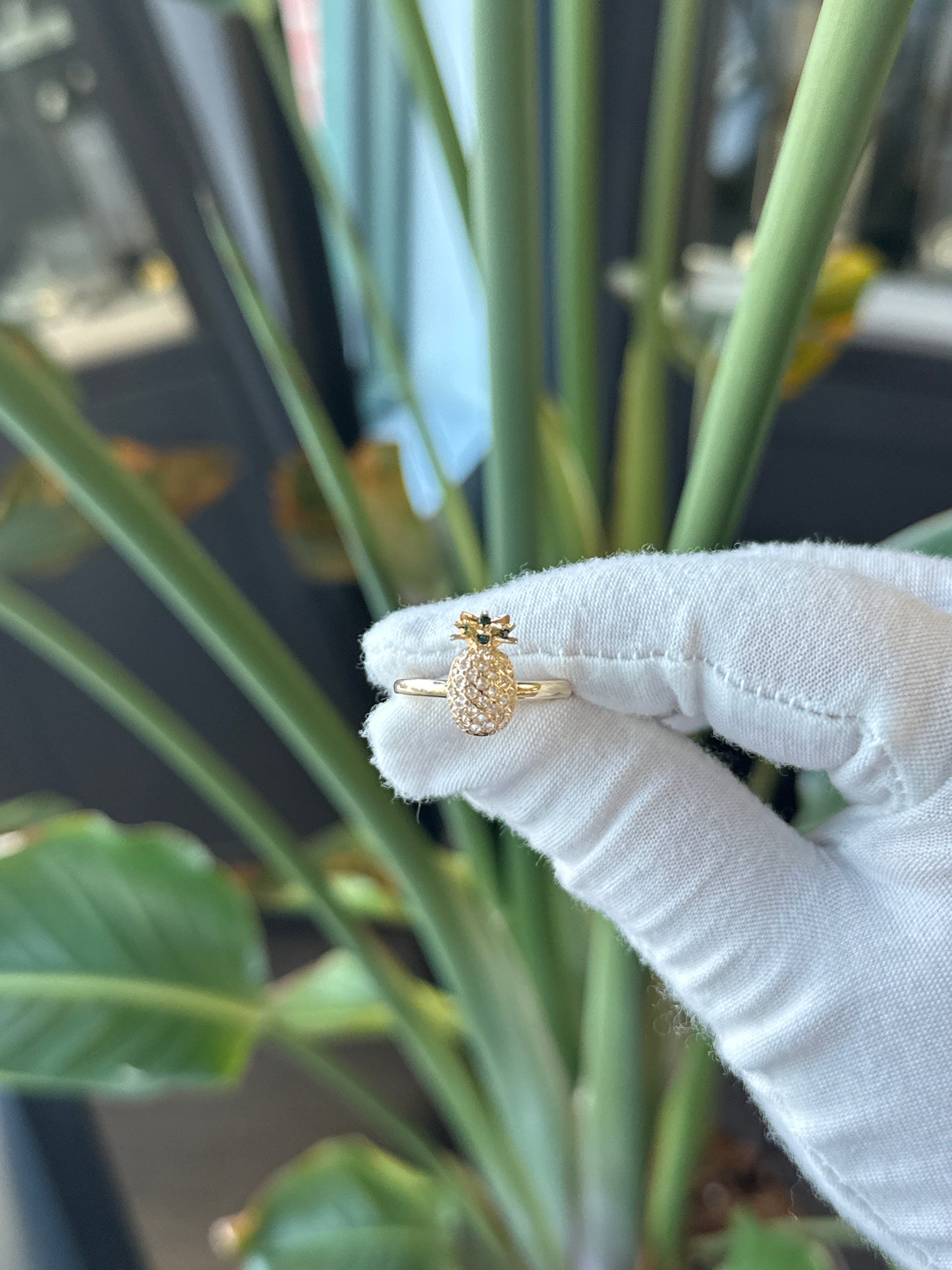 14k Yellow Gold Pineapple Ring - General Design Jewelers