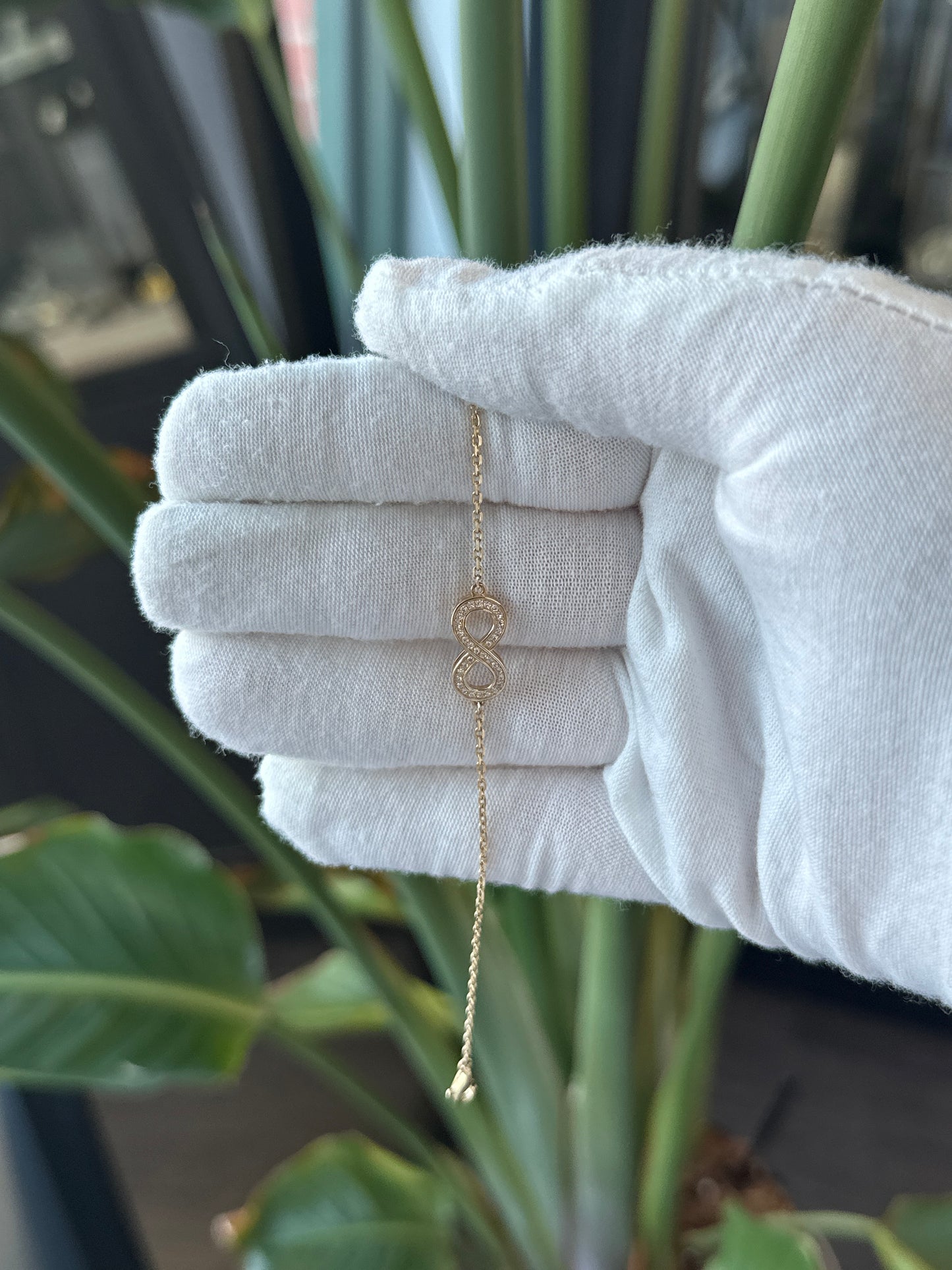 14k Yellow Gold Infinity Cable Chain Bracelet - General Design Jewelers