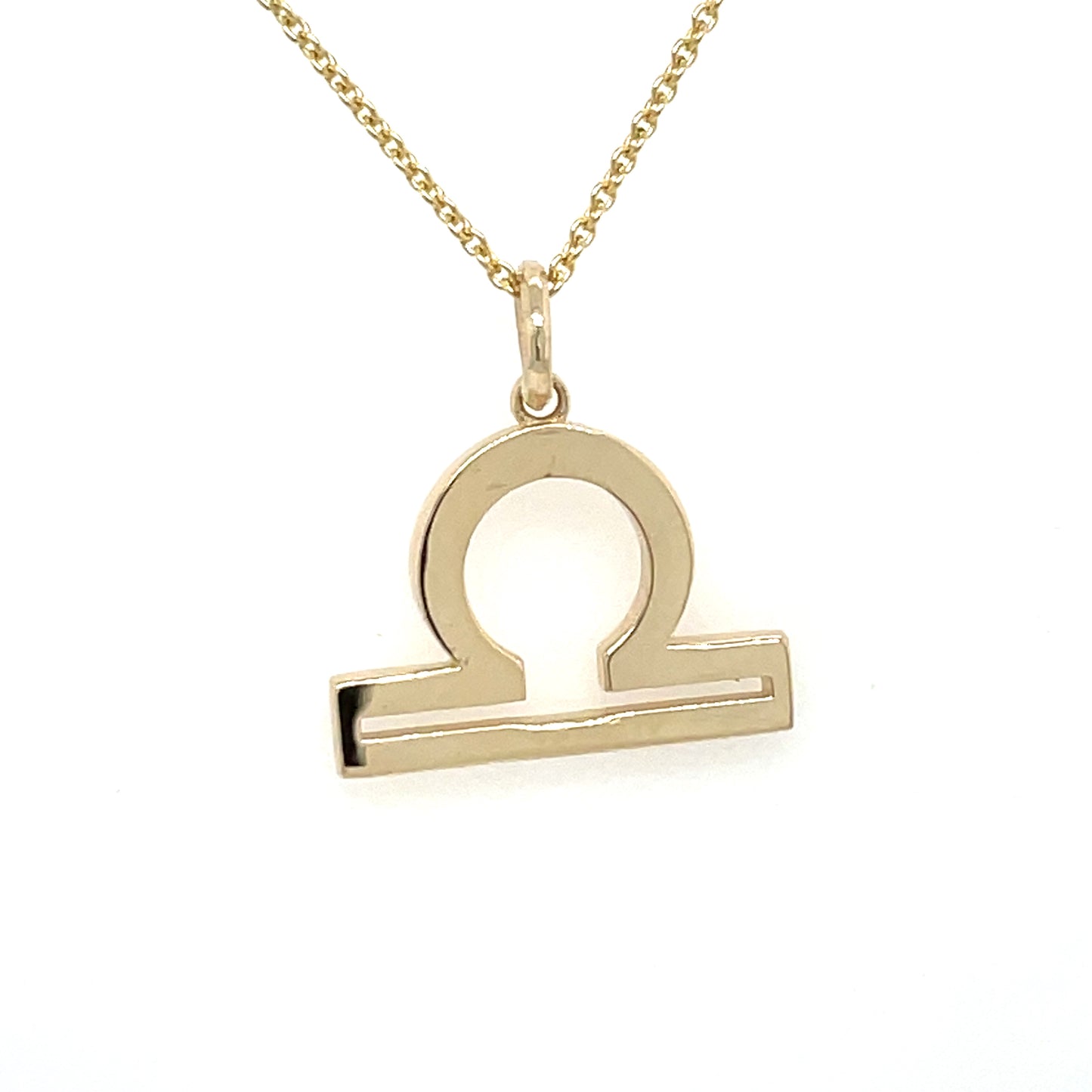 14k Gold Libra Zodiac Charm - General Design Jewelers