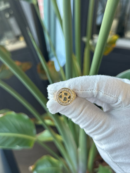 14k Yellow Gold Nugget Signet Ring - General Design Jewelers
