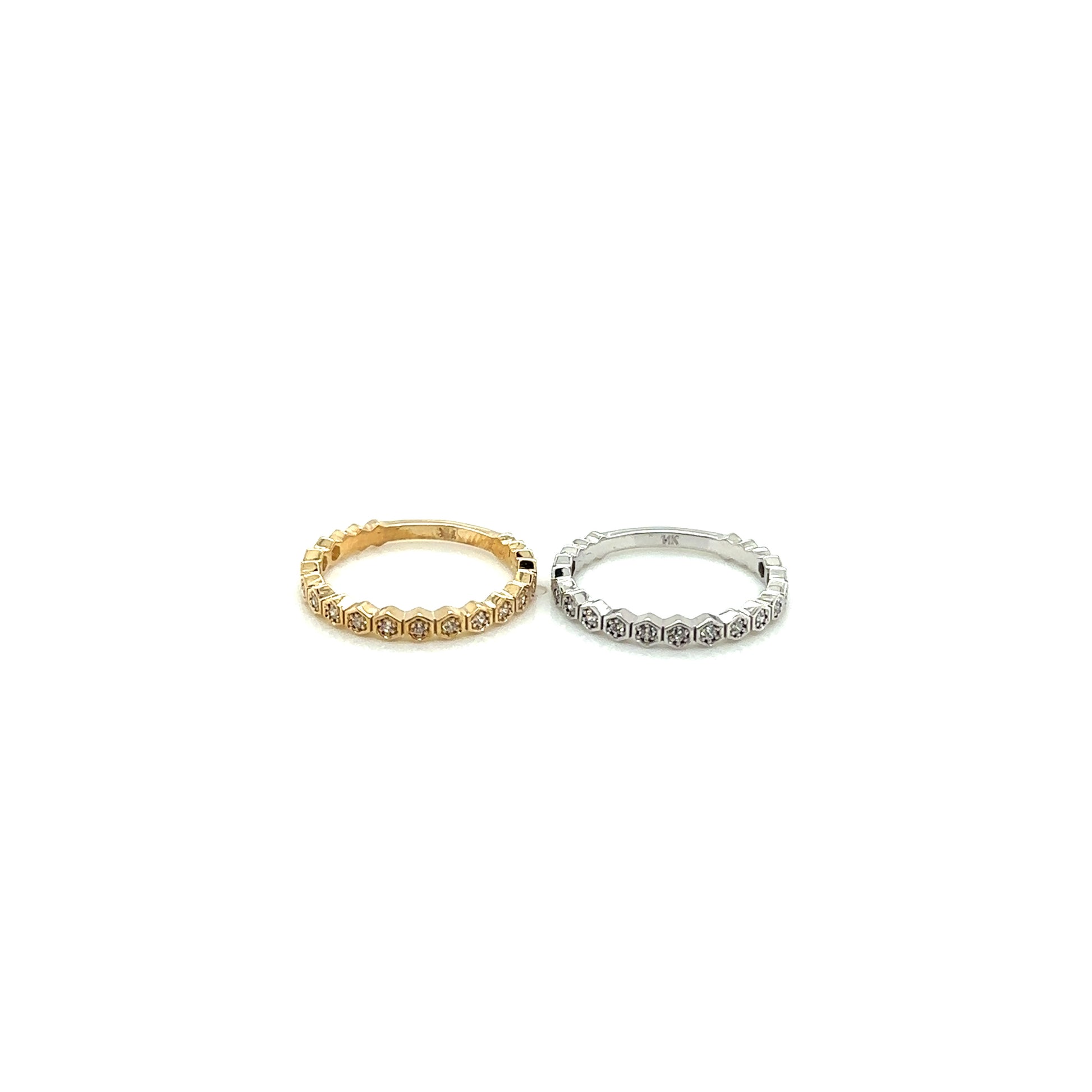 14k Gold Hexagon Fashion Ring - General Design Jewelers
