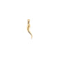 14k Yellow Gold Italian Horn Pendant 1" - General Design Jewelers