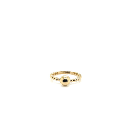 14k Yellow Gold Sphere Ring - General Design Jewelers