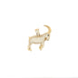 14k Yellow Gold Goat Pendant With Cubic Zirconium - General Design Jewelers