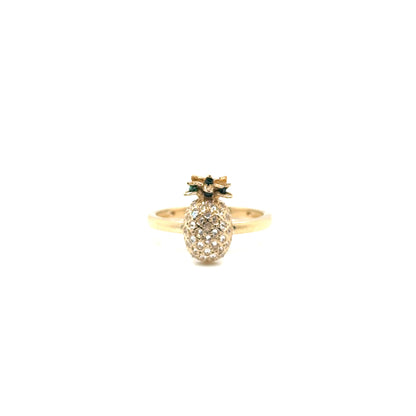 14k Yellow Gold Pineapple Ring - General Design Jewelers