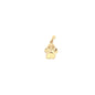 14k Yellow Gold Dog Paw Pendant 0.5" - General Design Jewelers