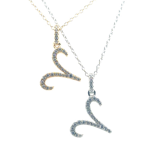Sterling Silver Aries Zodiac Necklace | 18" - General Design Jewelers