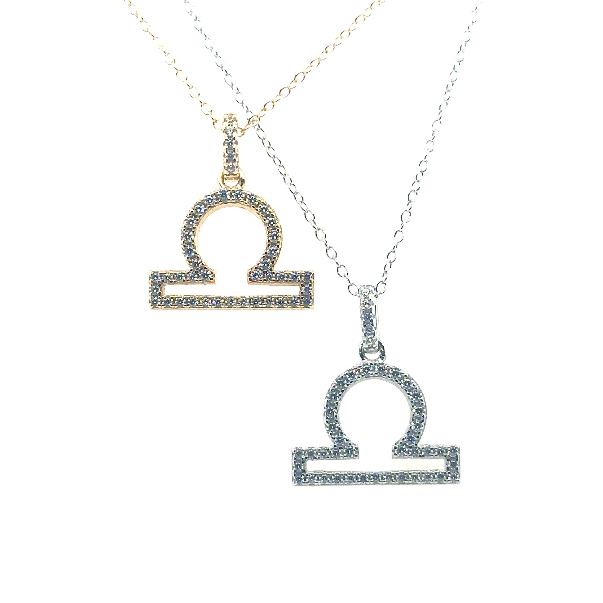 Sterling Silver Libra Zodiac Necklace | 18" - General Design Jewelers