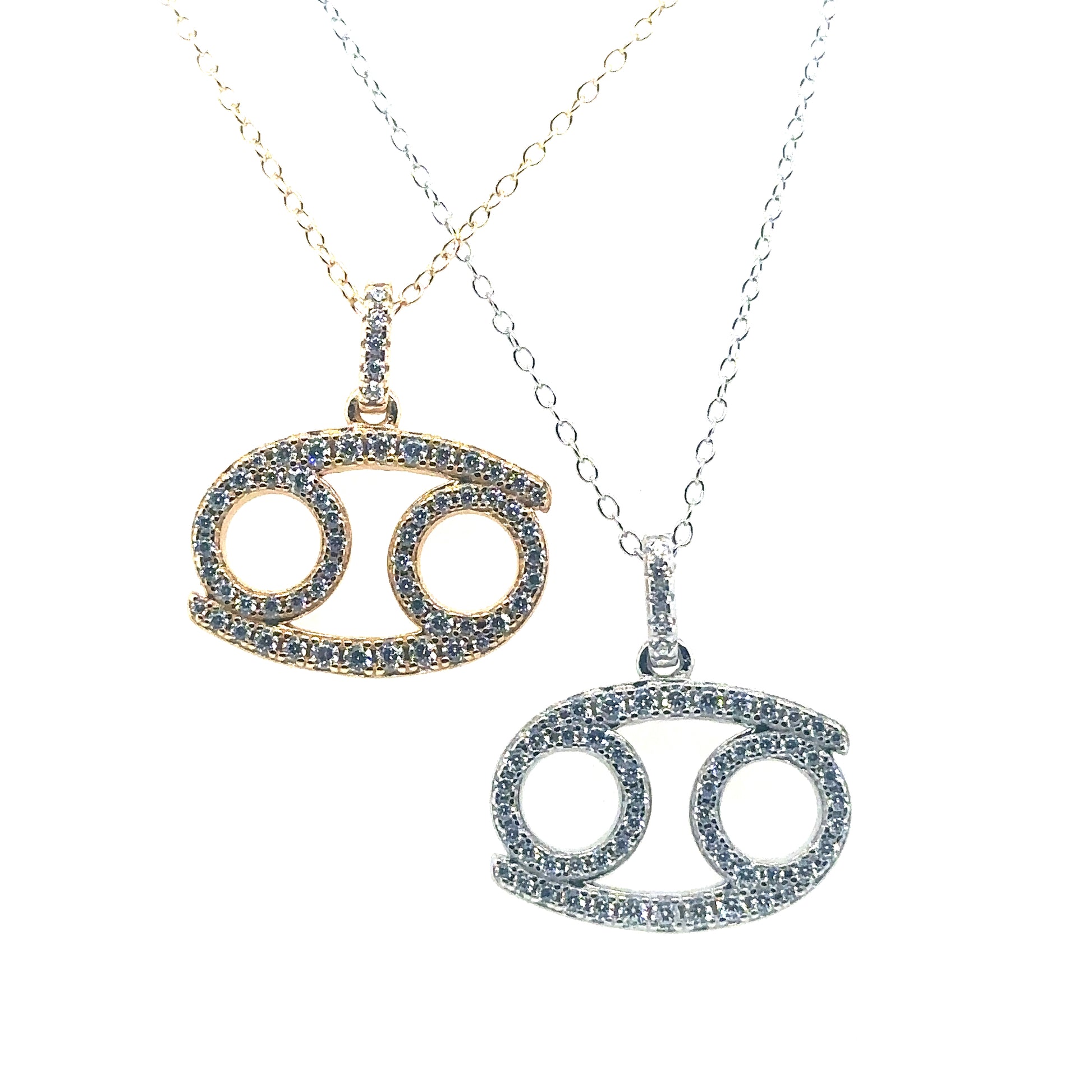 Sterling Silver Cancer Zodiac Necklace | 18" - General Design Jewelers