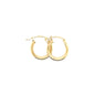 14k Yellow Gold Plain Hoop Earrings | .5" - General Design Jewelers