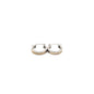 14 Two Toned Gold Divot Hoop Earrings | .5" - General Design Jewelers