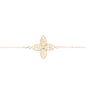 14k White Gold Clover Cable Chain Bracelet - General Design Jewelers