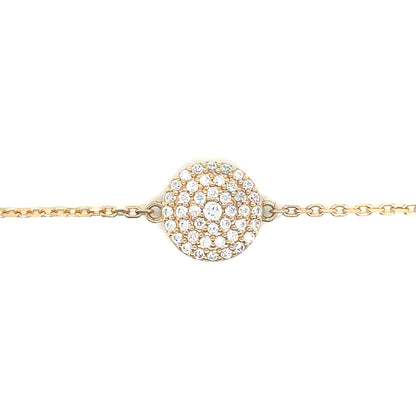 14k Yellow Gold Circle Cable Chain Bracelet - General Design Jewelers