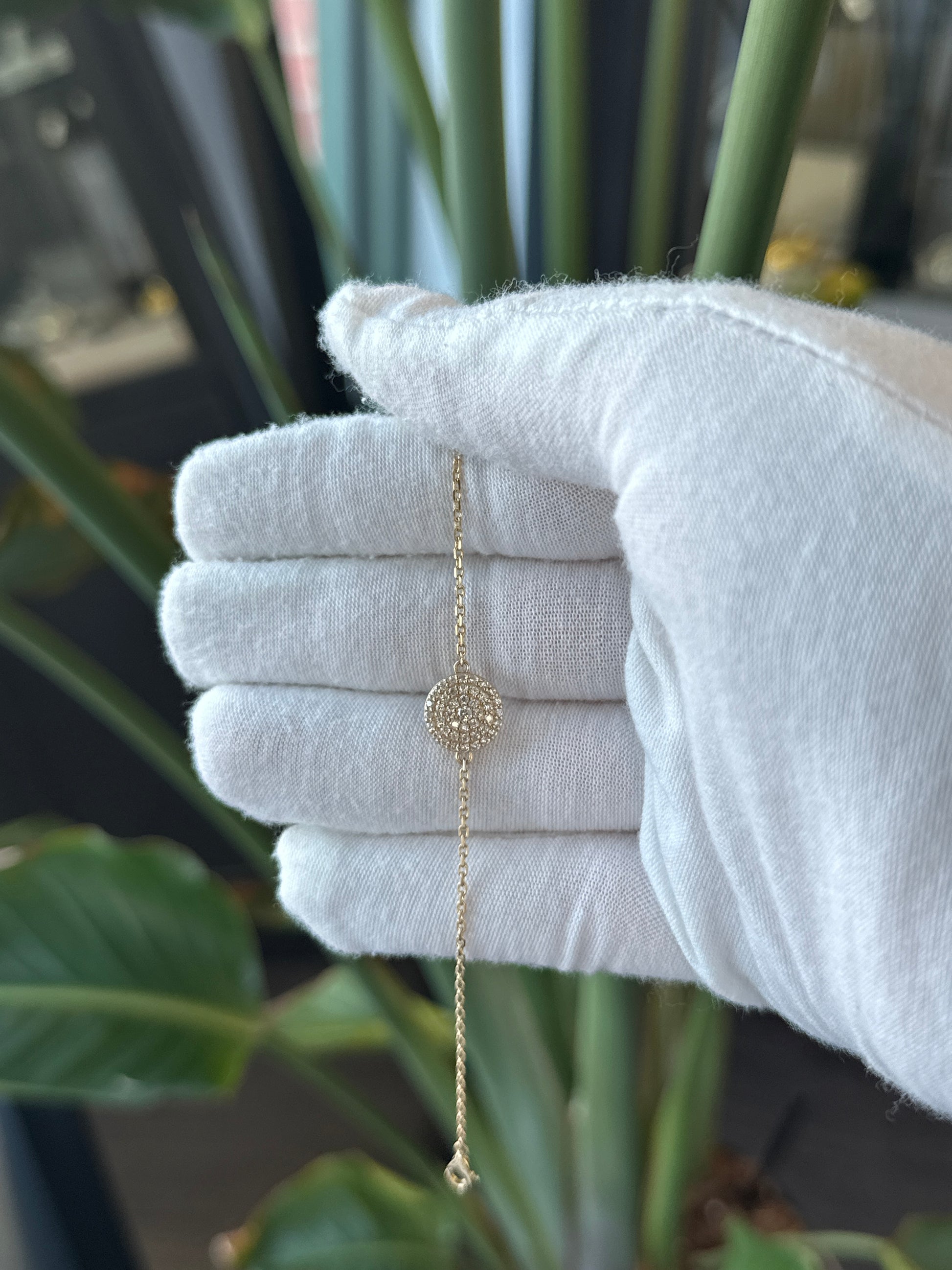 14k Yellow Gold Circle Cable Chain Bracelet - General Design Jewelers