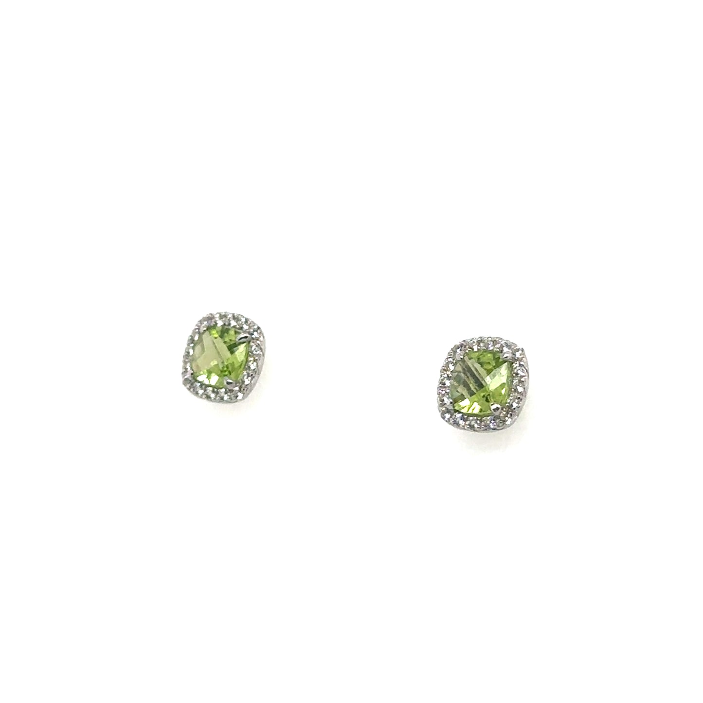 Sterling Silver Earring, Necklace, and Ring Set - August Peridot