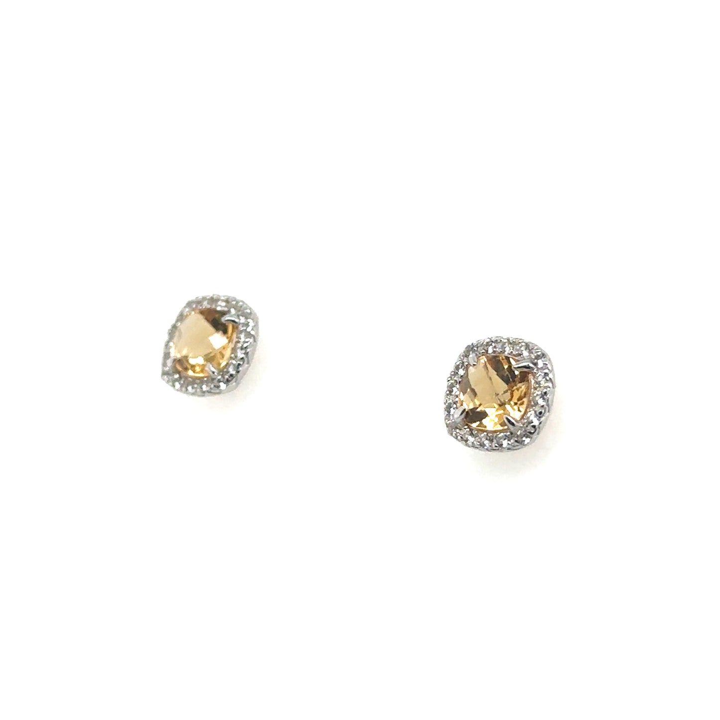 Sterling Silver Earring, Necklace, and Ring Set - November Citrine