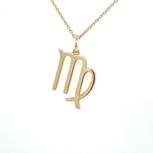 14k Gold Virgo Zodiac Charm - General Design Jewelers