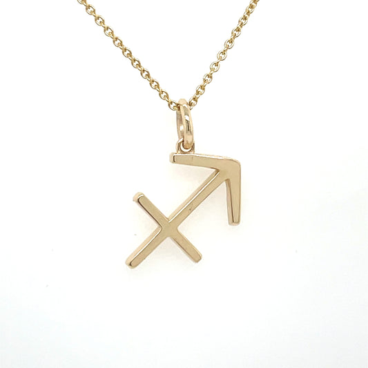 14k Gold Sagittarius Zodiac Charm - General Design Jewelers
