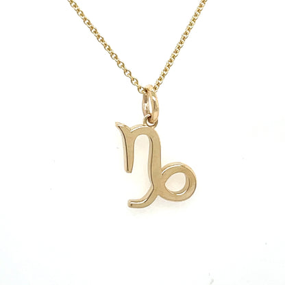 14k Gold Capricorn Zodiac Charm - General Design Jewelers